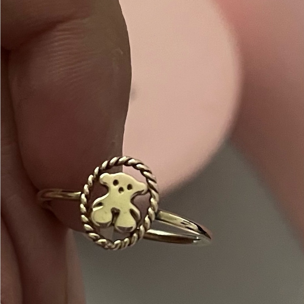 TOUS ring vermeil gold